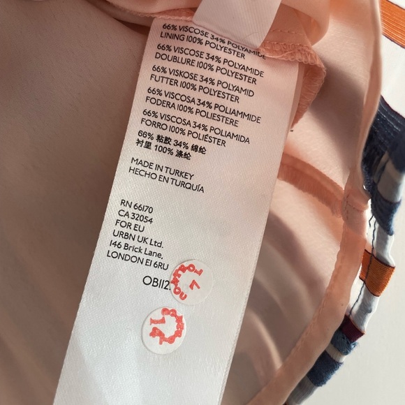 Maeve by Anthropologie Striped Elisabetta Sleeveless Top with Ruffles. Size 8. - Picture 11 of 11